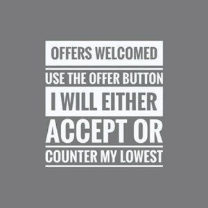 Offers are accepted!